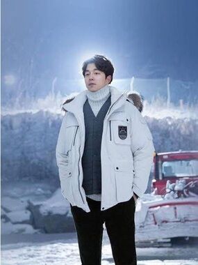Korean Brand TopTen Sirius Patrol Men's White down Parka Jacket Coat size M